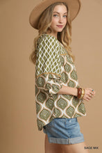 Load image into Gallery viewer, Dani Retro Geometric Print Top