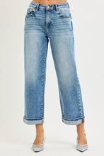 Load image into Gallery viewer, Risen Boyfriend Turn Up Cuffed Jeans