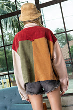 Load image into Gallery viewer, Hallie Colorblock Corduroy Shirt Jacket