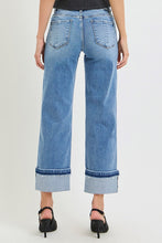 Load image into Gallery viewer, Risen Mid-Rise Ankle Straight Cuffed Jeans