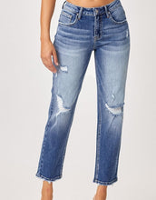 Load image into Gallery viewer, Restocked! Mid-Rise Distressed Boyfriend Jeans