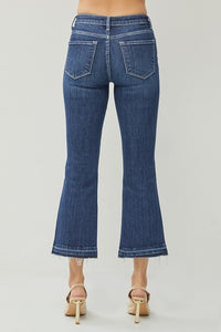 Cropped Kick Flare High Rise Skinny Jeans