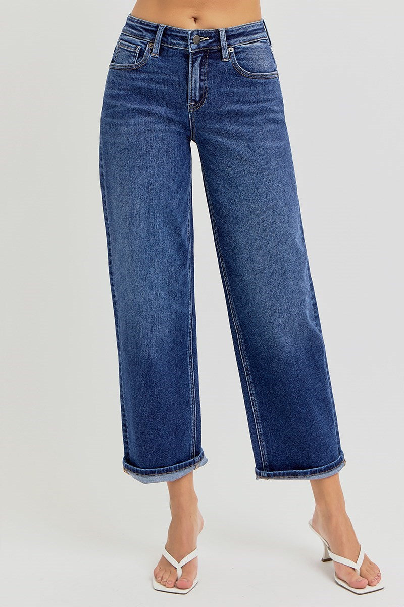 Slightly Cropped Boyfriend Jeans