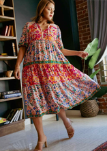 Load image into Gallery viewer, Restocked! Nina Mixed Floral Print Maxi Dress