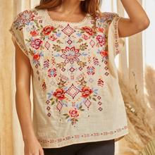 Load image into Gallery viewer, Stella Embroidered Floral Top