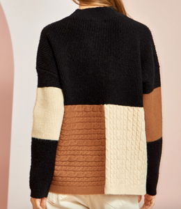 Erin Color Block Sweater