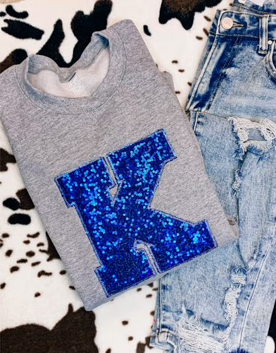 Restocked! Kentucky Sequined K Sweatshirt