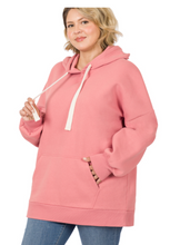 Load image into Gallery viewer, Parker Hoodie Sweatshirt with Kangaroo Pockets in Dusty Rose