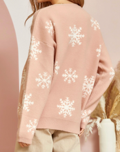 Load image into Gallery viewer, Lola Snowflake Crewneck Sweater