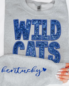 UK Wildcats Faux Sequined Sweatshirt