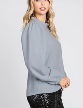Load image into Gallery viewer, Tabitha Ruffle Neck Puff Sleeve Top