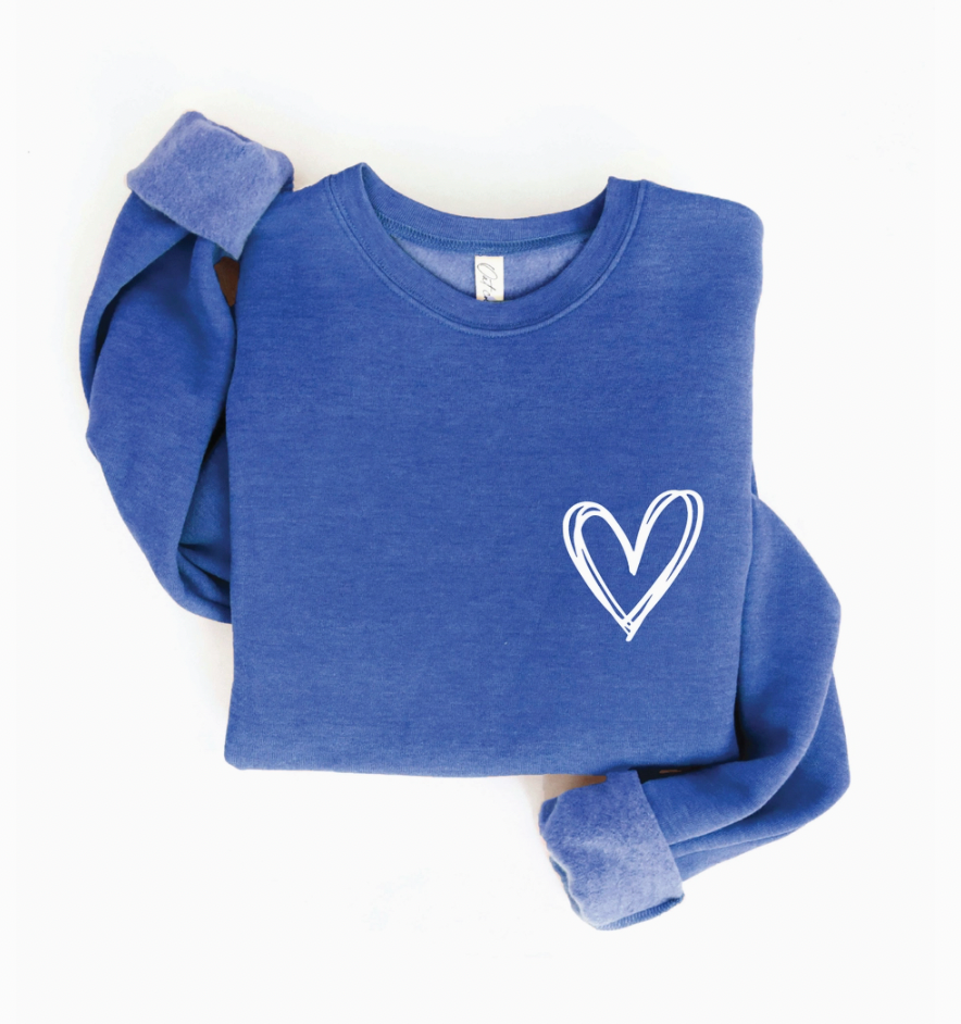 UK Blue Heart Sweatshirt