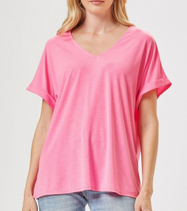 Jackie Wrinkle Free Pink Tee