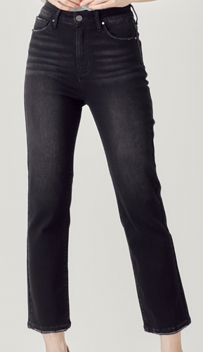 Black Straight Leg Jeans