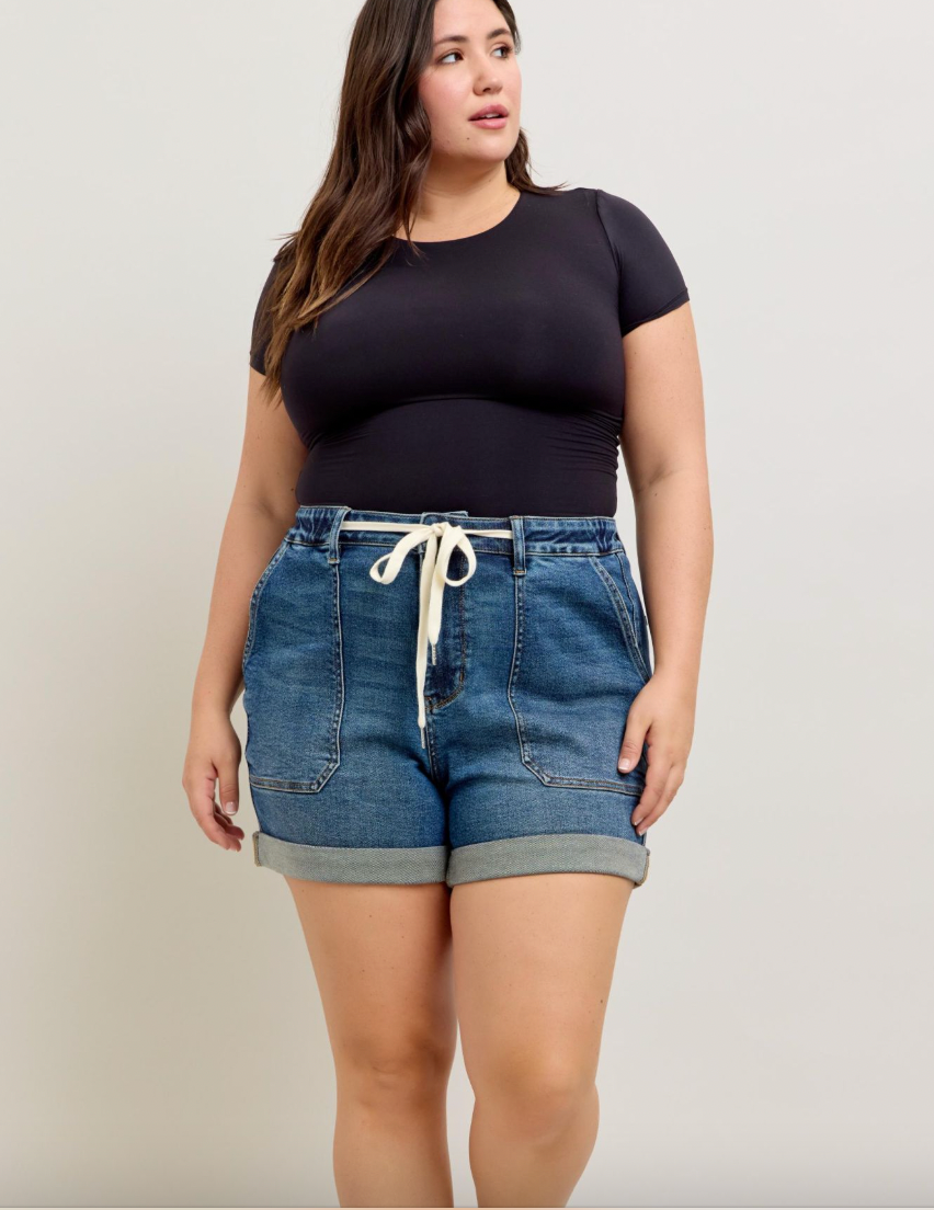 plus size jogger shorts