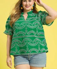 Load image into Gallery viewer, Taylor Split Neck Eyelet Top