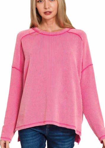 Carson Ribbed Long Sleeve Top