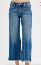 Load image into Gallery viewer, Tummy Control Mid Rise Cropped Flare Jeans