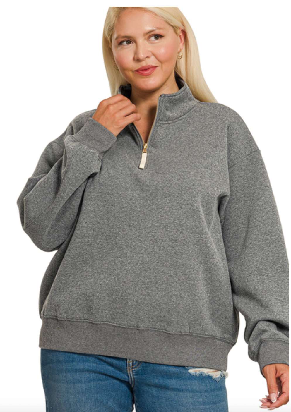 Claire Quarter Zip Pullover (3 Colors)