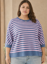 Load image into Gallery viewer, Taylor Striped Oversized Top