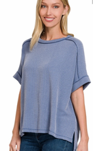 Load image into Gallery viewer, Carson Ribbed Short Sleeve Top (8 Colors)