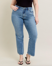 Load image into Gallery viewer, Vintage Wash Boot Cut w/ Destroy Hem