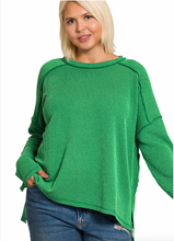 Load image into Gallery viewer, Carson Long Sleeve Ribbed Top (7 colors)