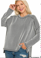 Load image into Gallery viewer, Carson Long Sleeve Ribbed Top (7 colors)