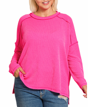 Load image into Gallery viewer, Carson Long Sleeve Ribbed Top (7 colors)