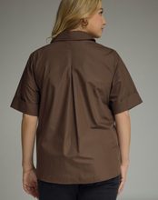 Load image into Gallery viewer, Toni Short Sleeve Brown Top