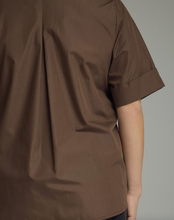 Load image into Gallery viewer, Toni Short Sleeve Brown Top