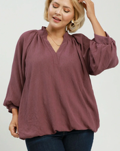 Load image into Gallery viewer, Effortlessly Yours Bubble Hem Top