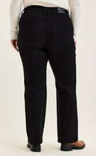 Load image into Gallery viewer, Black Straight Leg Tummy Control Jeans
