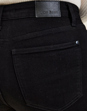 Load image into Gallery viewer, Black Straight Leg Tummy Control Jeans