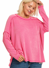 Load image into Gallery viewer, Restocked! Carson Ribbed Long Sleeve Top (8 Colors)