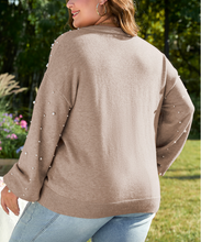 Load image into Gallery viewer, Sadie Pearl Detail Round Neck Sweater