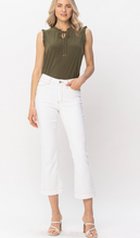 Load image into Gallery viewer, Ecru Kick Flare Cropped Jeans