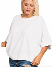 Load image into Gallery viewer, Dylan Double Knit Banded Bottom Short Sleeve Top (4 Colors)