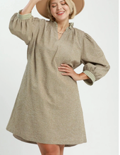 Load image into Gallery viewer, Autumn Stroll Striped Belt Dress