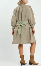 Load image into Gallery viewer, Autumn Stroll Striped Belt Dress