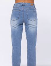 Load image into Gallery viewer, Vintage Wash Cuffed Boyfriend Jeans