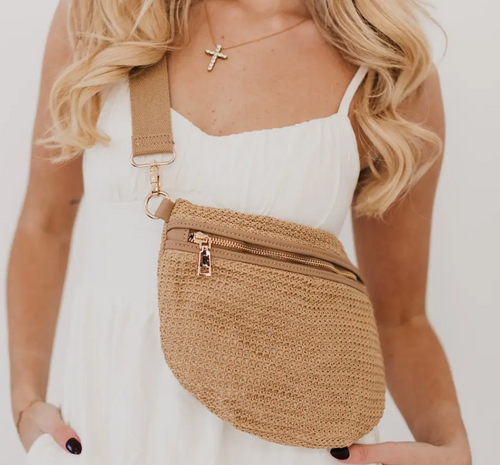 Rachel Raffia Bum Bag