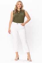 Load image into Gallery viewer, Ecru Kick Flare Cropped Jeans