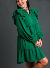 Load image into Gallery viewer, Janie Tiered Ruffle Long Sleeve Dress