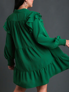 Janie Tiered Ruffle Long Sleeve Dress