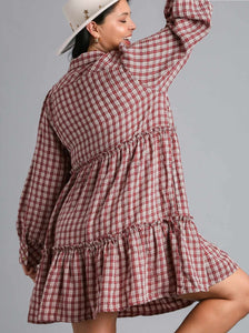 Bailey Plaid Tiered Dress