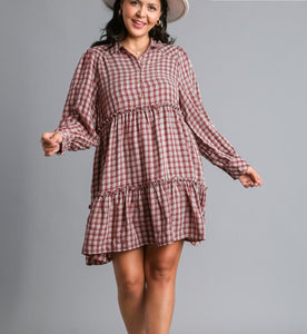 Bailey Plaid Tiered Dress