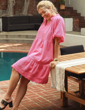 Load image into Gallery viewer, Kayce Bubble Sleeve Scalloped Dress