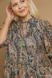 Ella Paisley Peplum Top