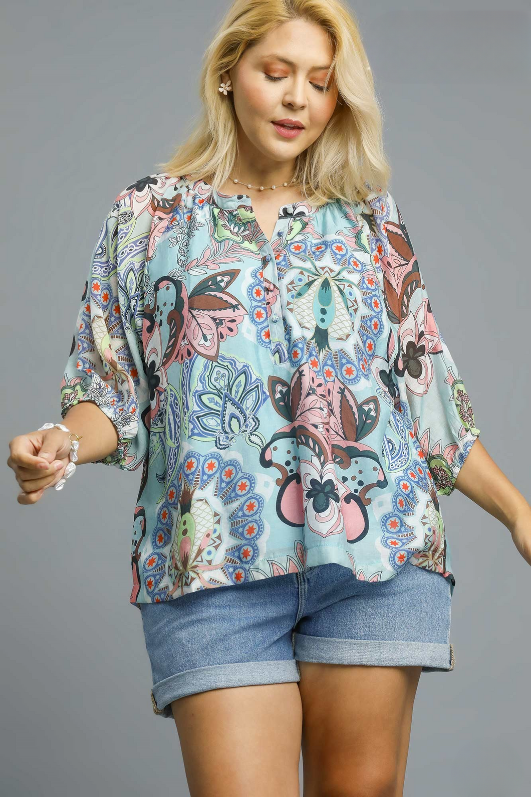 McKenna Paisley Floral Print Top